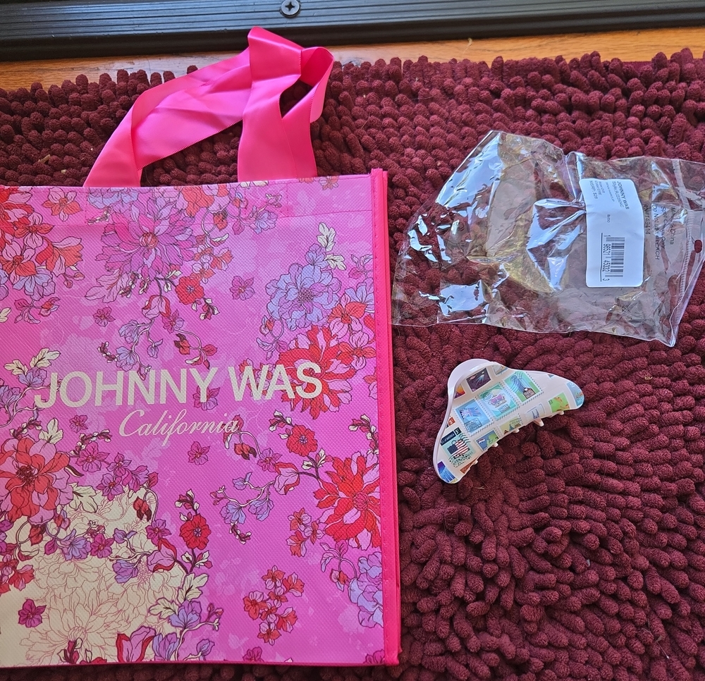 Johnny Was Hair Clip & Reuseable Tote